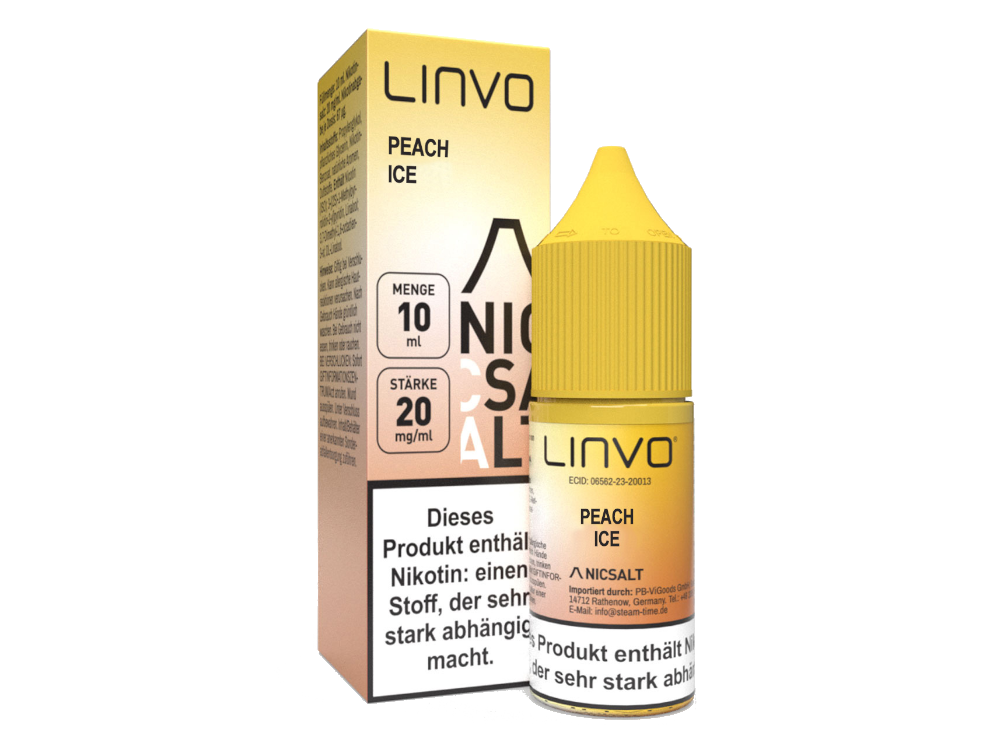 Linvo - Peach Ice - Nikotinsalz Liquid 20 mg/ml