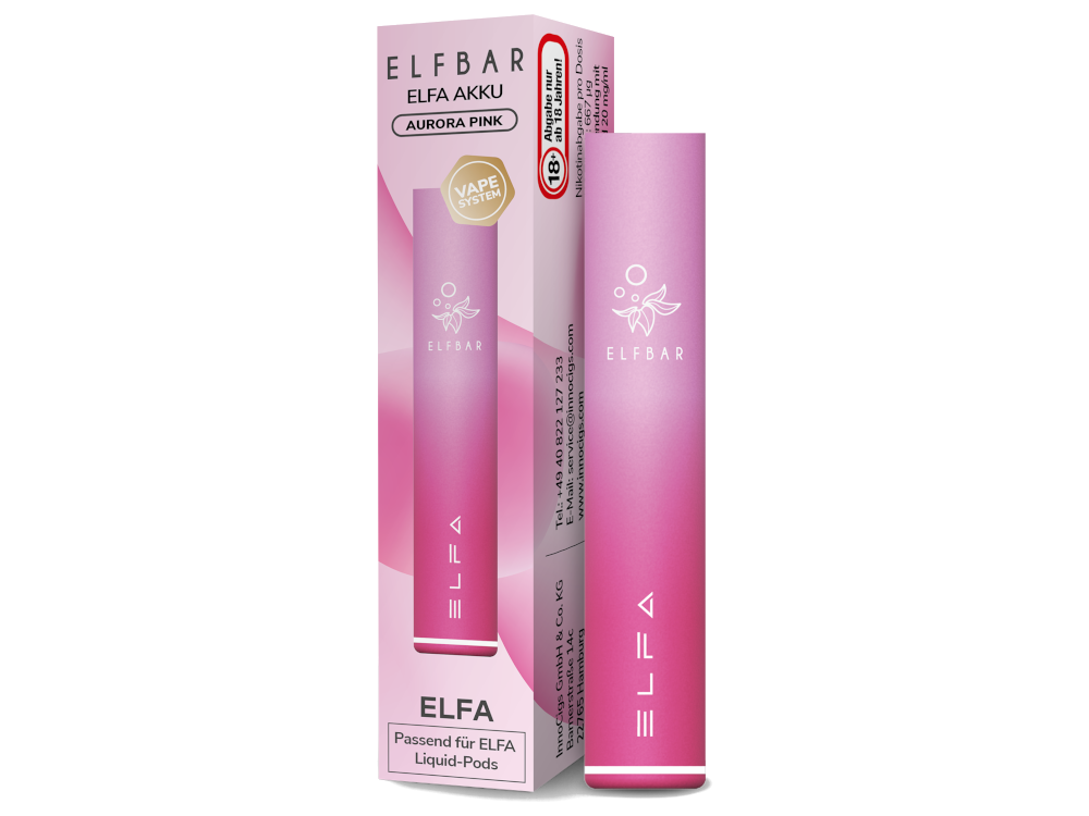 Elfbar elfa Akku aurora-pink von Paffmich
