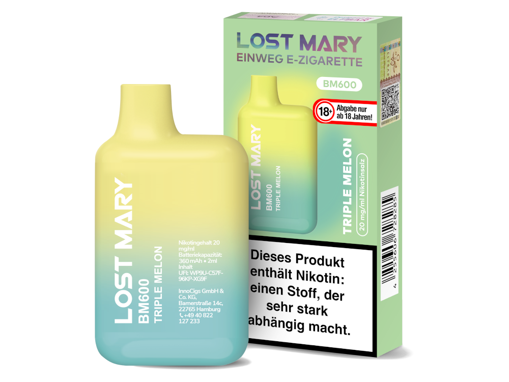 Lost Mary - BM600 Einweg E-Zigarette - 20mg/ml