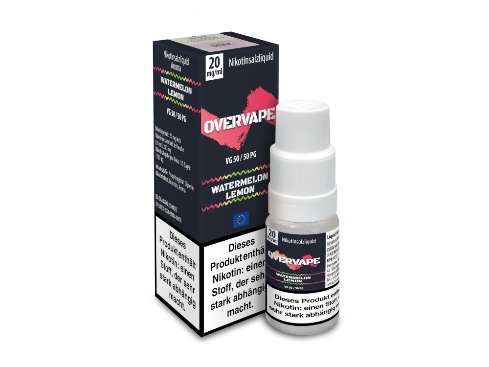 Overvape Nikotinsalz Liquid – 10ml in 30 Geschmacksrichtungen
