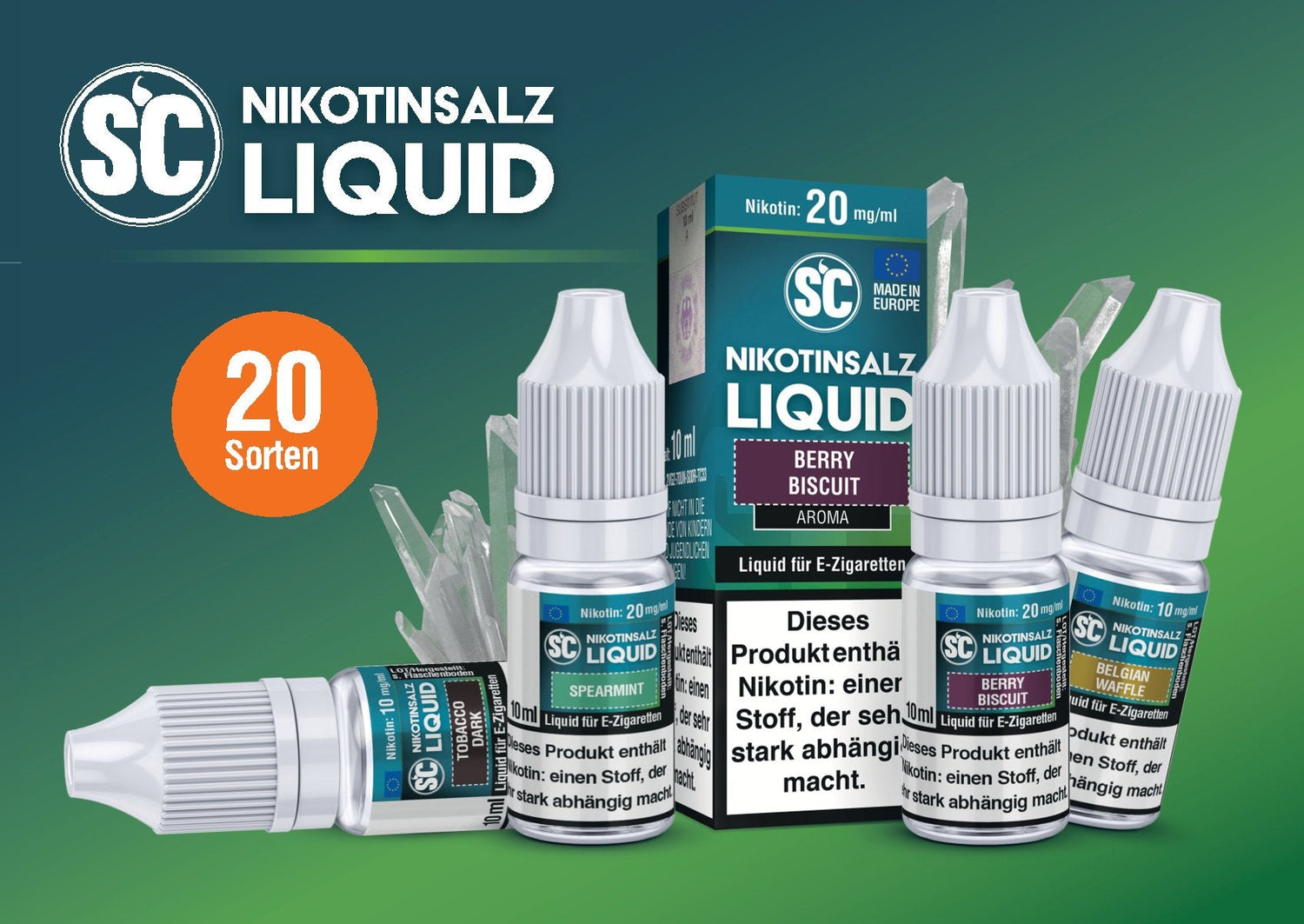 SC Nikotinsalz Liquids – 10ml Nikotinsalz für E-Zigaretten