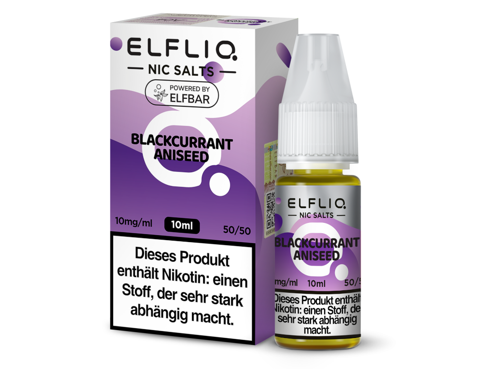ELFLIQ - Blackcurrant Aniseed - Nikotinsalz Liquid