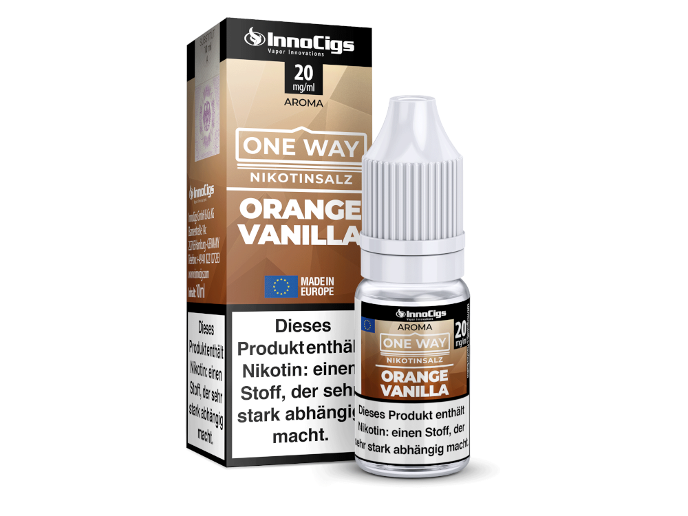 InnoCigs - One Way - Orange Vanilla - Nikotinsalz Liquid