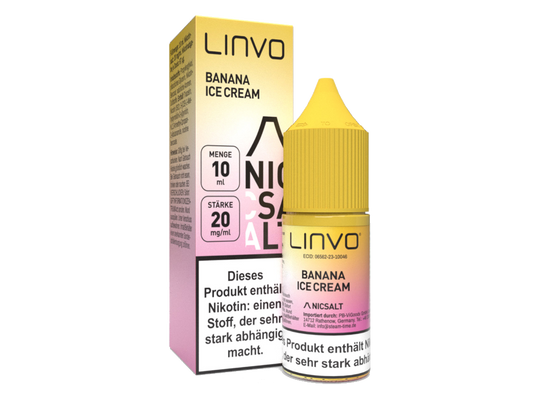 Linvo - Banana Ice Cream - Nikotinsalz Liquid 20 mg/ml