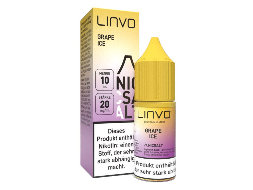 Linvo - Grape Ice - Nikotinsalz Liquid 20 mg/ml