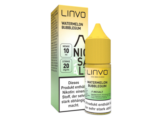Linvo - Watermelon Bubble Gum - Nikotinsalz Liquid 20 mg/ml