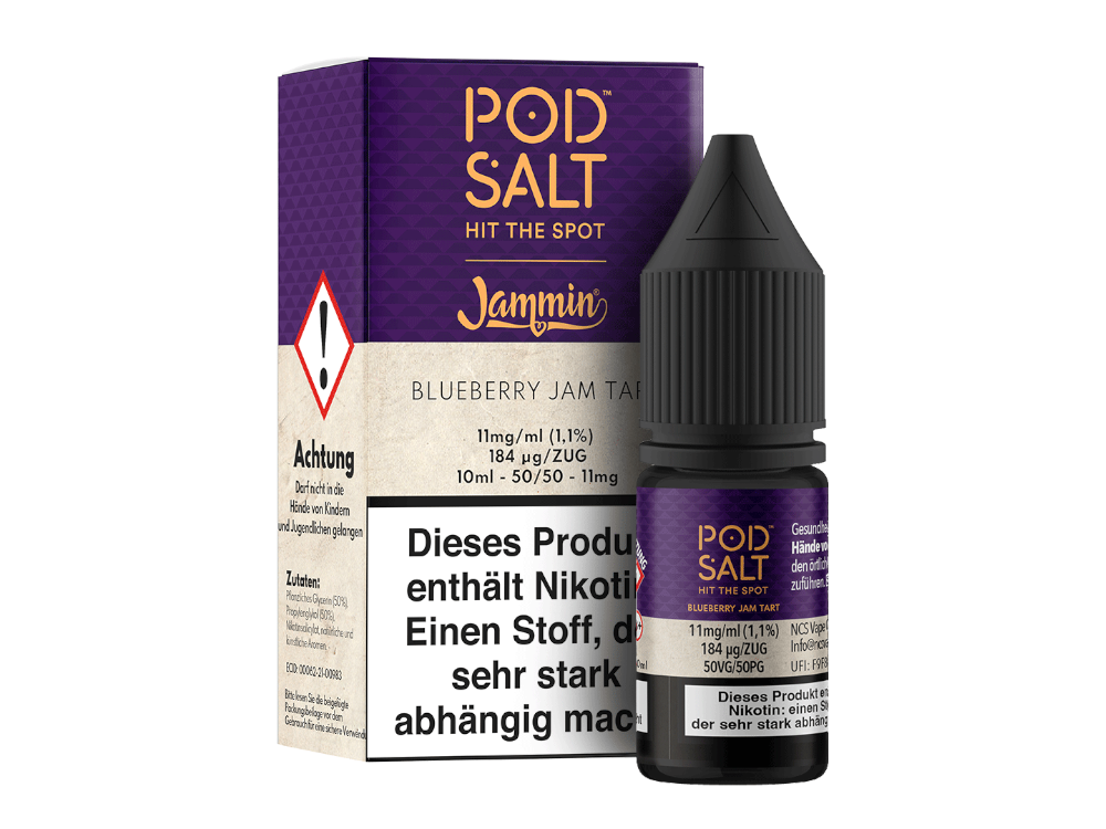 Pod Salt Fusion - Blueberry Jam Tart - Nikotinsalz Liquid