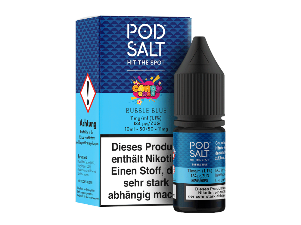 Pod Salt Fusion - Bubble Blue - Nikotinsalz Liquid