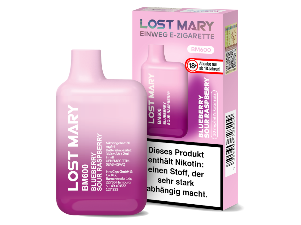 Lost Mary - BM600 Einweg E-Zigarette - 20mg/ml