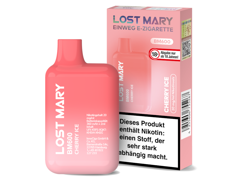 Lost Mary - BM600 Einweg E-Zigarette - 20mg/ml
