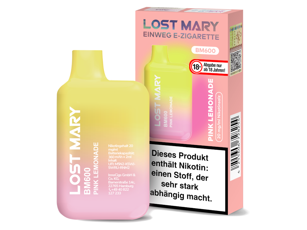 Lost Mary - BM600 Einweg E-Zigarette - 20mg/ml