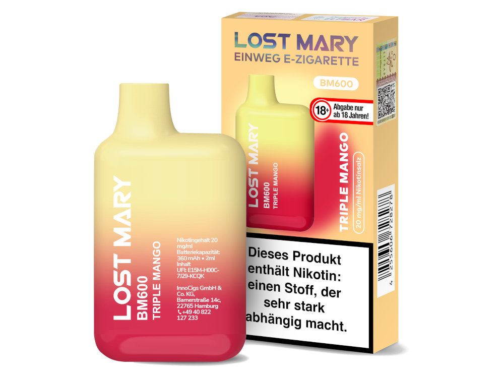 Lost Mary - BM600 Einweg E-Zigarette - 20mg/ml