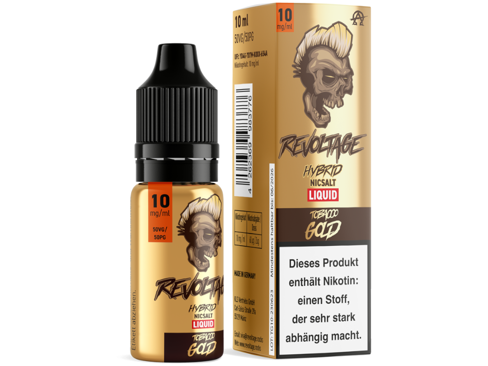 Revoltage - Tobacco Gold - Hybrid Nikotinsalz Liquid