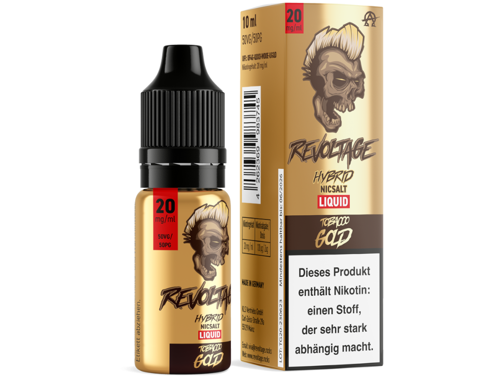 Revoltage - Tobacco Gold - Hybrid Nikotinsalz Liquid