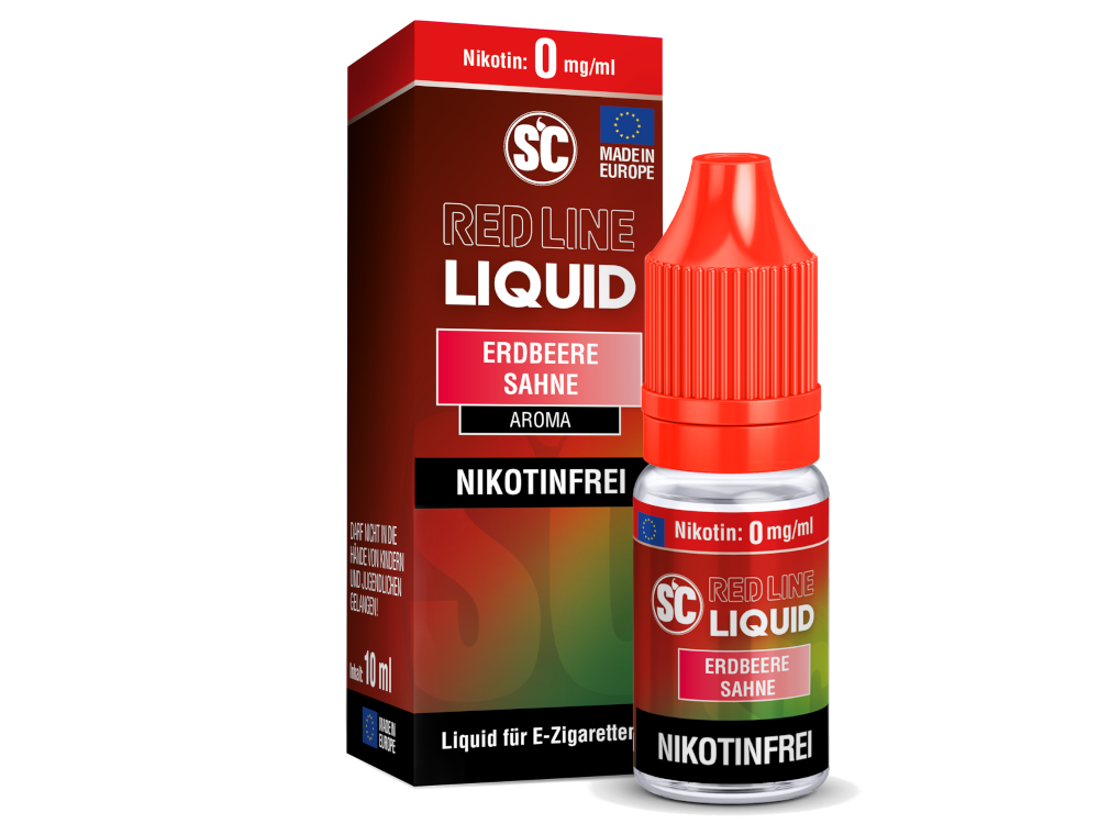 SC - Red Line - Erdbeere Sahne - Nikotinsalz Liquid
